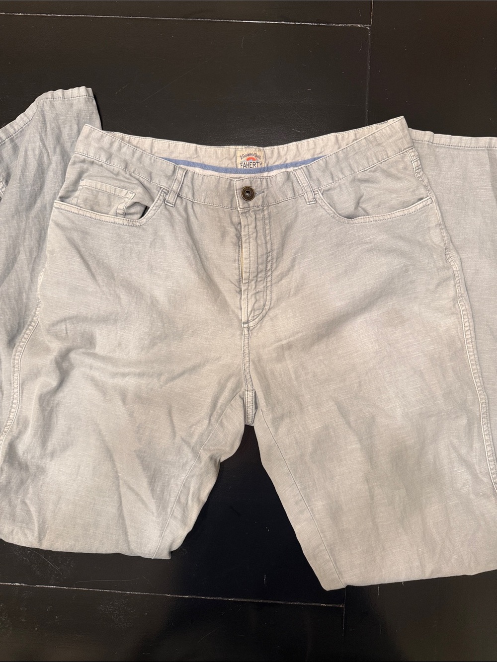 Faherty Light Gray Casual Chinos